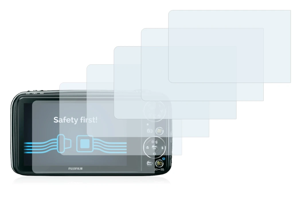 Immagine del dispositivo Fujifilm FinePix Real 3D W3 con un'ampia varietà di protezioni per lo schermo.