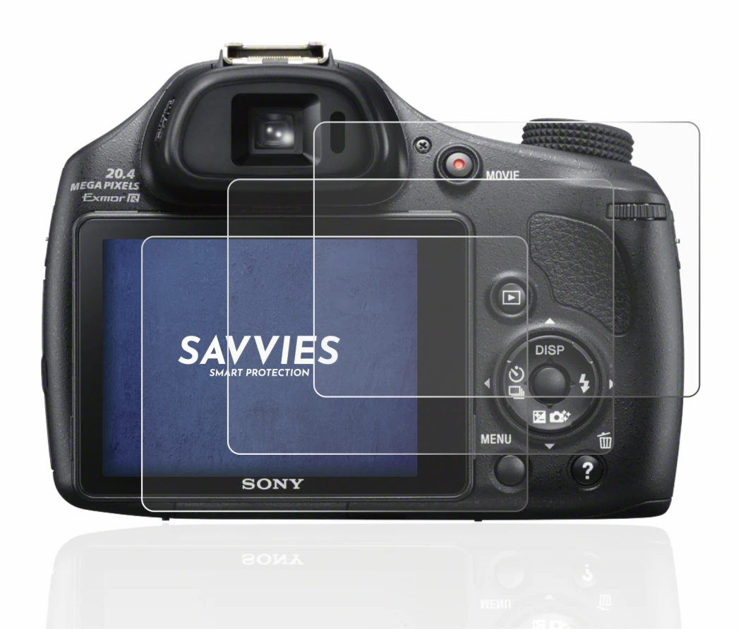Immagine del dispositivo Sony Cyber-Shot DSC-HX400V con un'ampia varietà di protezioni per lo schermo.