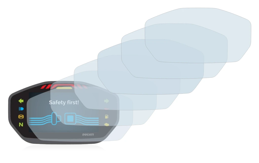 Immagine del dispositivo Ducati Monster 1200S Colour-TFT-Display con un'ampia varietà di protezioni per lo schermo.