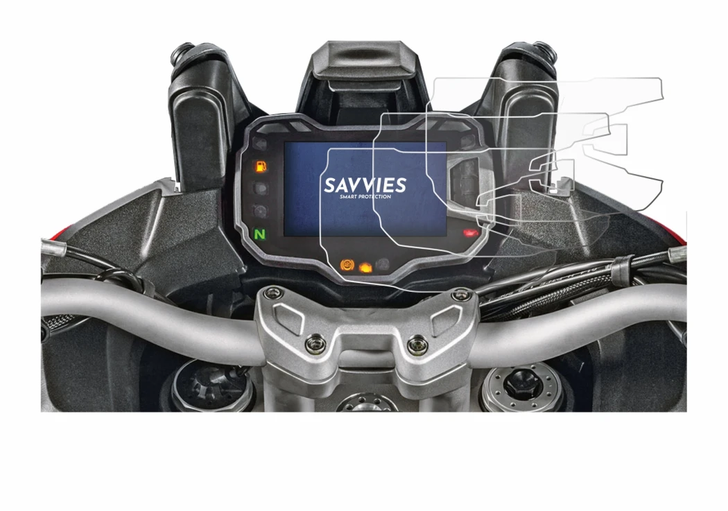 Immagine del dispositivo Ducati Multistrada 1200 2015+ Display del tachimetro con un'ampia varietà di protezioni per lo scherm