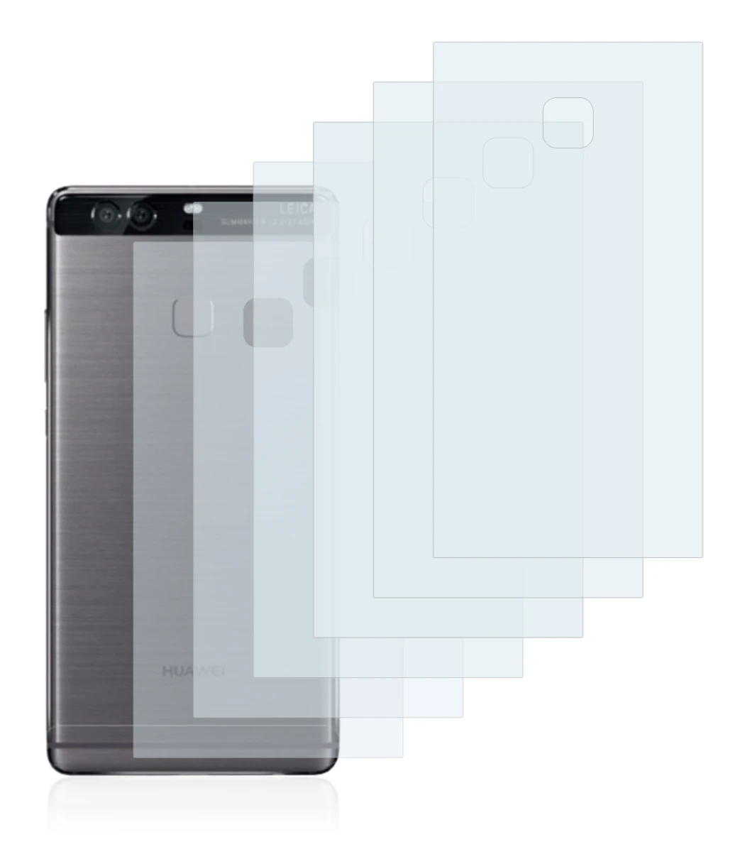 Immagine del dispositivo Huawei P9 Plus (Posteriore) con un'ampia varietà di protezioni per lo schermo.