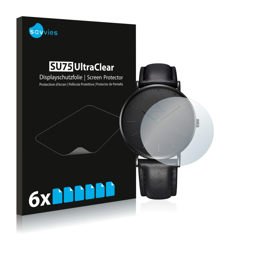 Parte frontale di una confezione del prodotto con il logo del marchio Savvies. Accanto è raffigurato il dispositivo Alienwork 