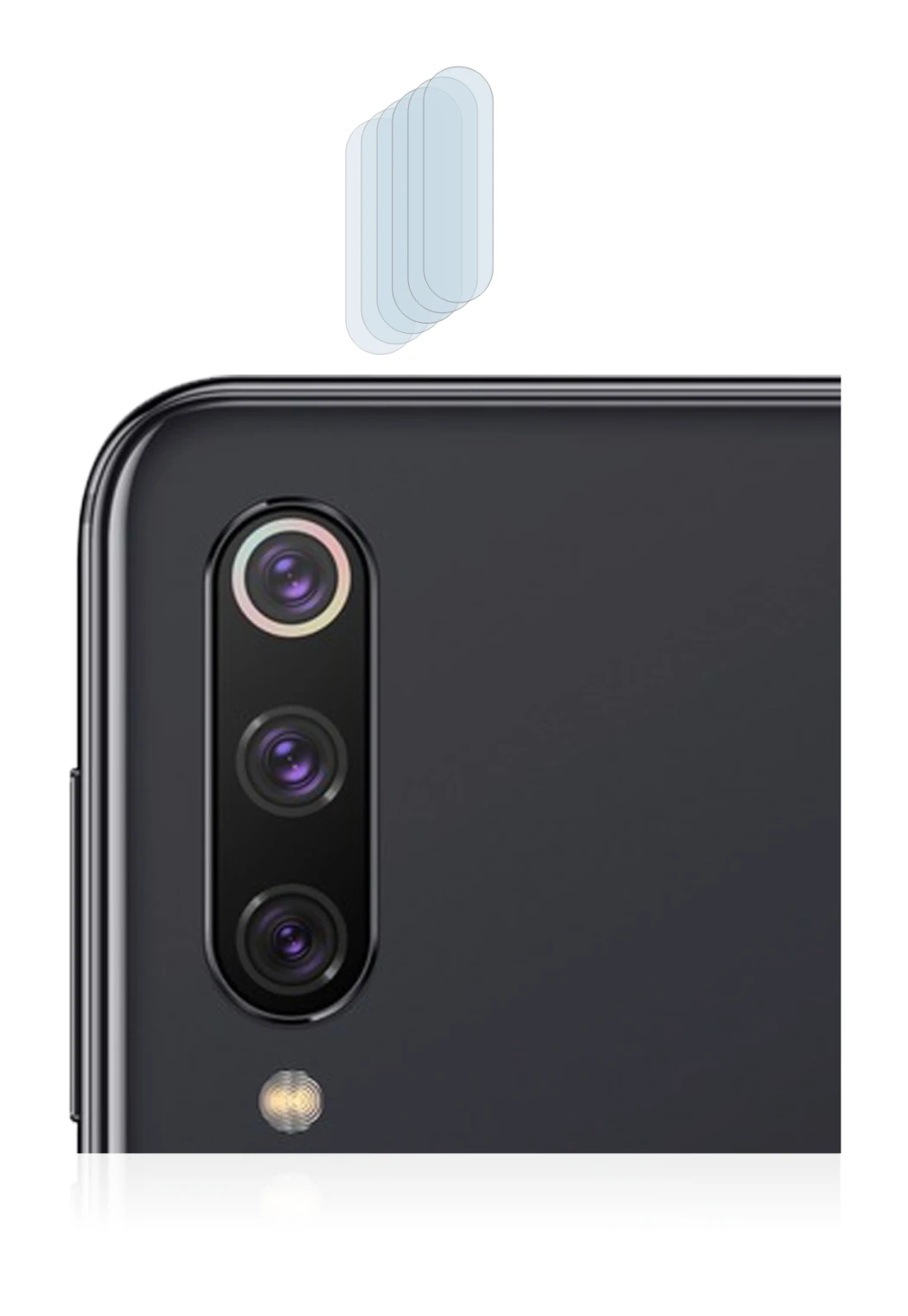 Immagine del dispositivo Xiaomi Mi 9 SE (SOLO Fotocamera) con un'ampia varietà di protezioni per lo schermo.