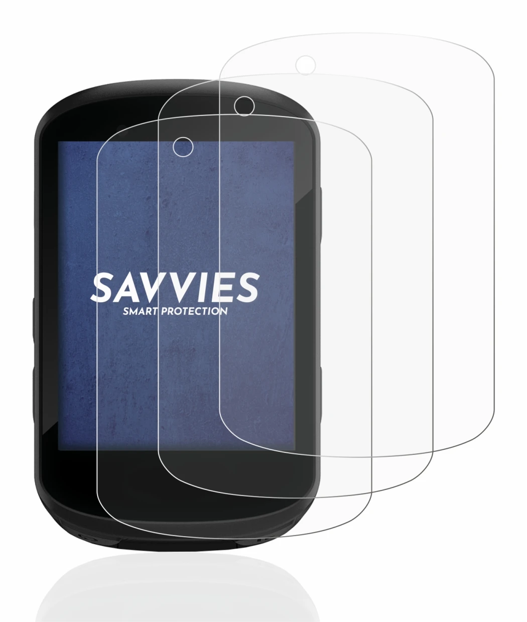 Immagine del dispositivo Garmin Edge 530 con un'ampia varietà di protezioni per lo schermo.