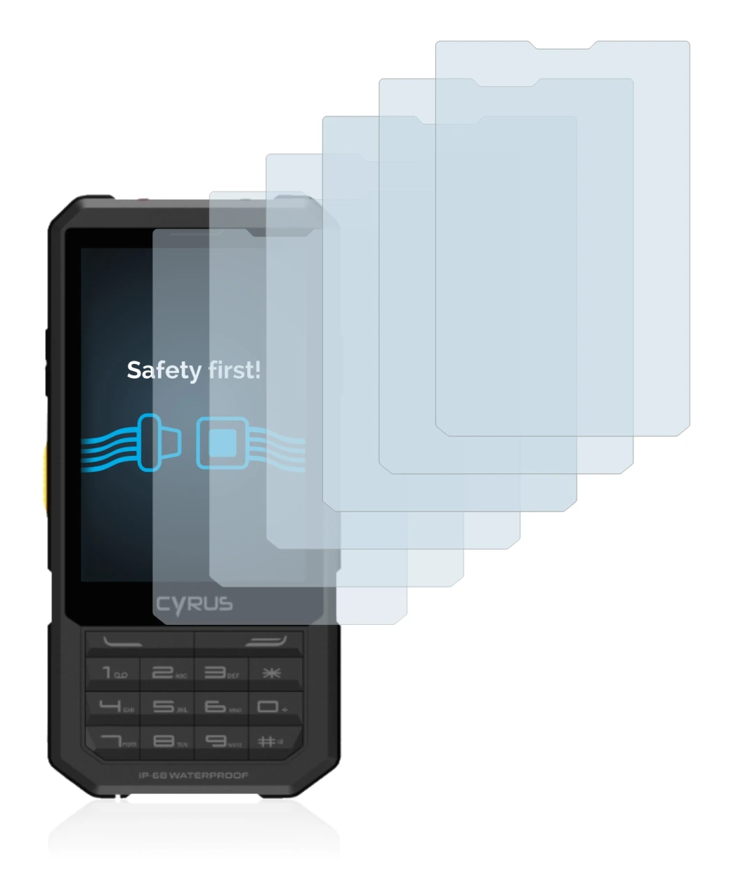 Immagine del dispositivo Cyrus CM 17 Hybrid con un'ampia varietà di protezioni per lo schermo.