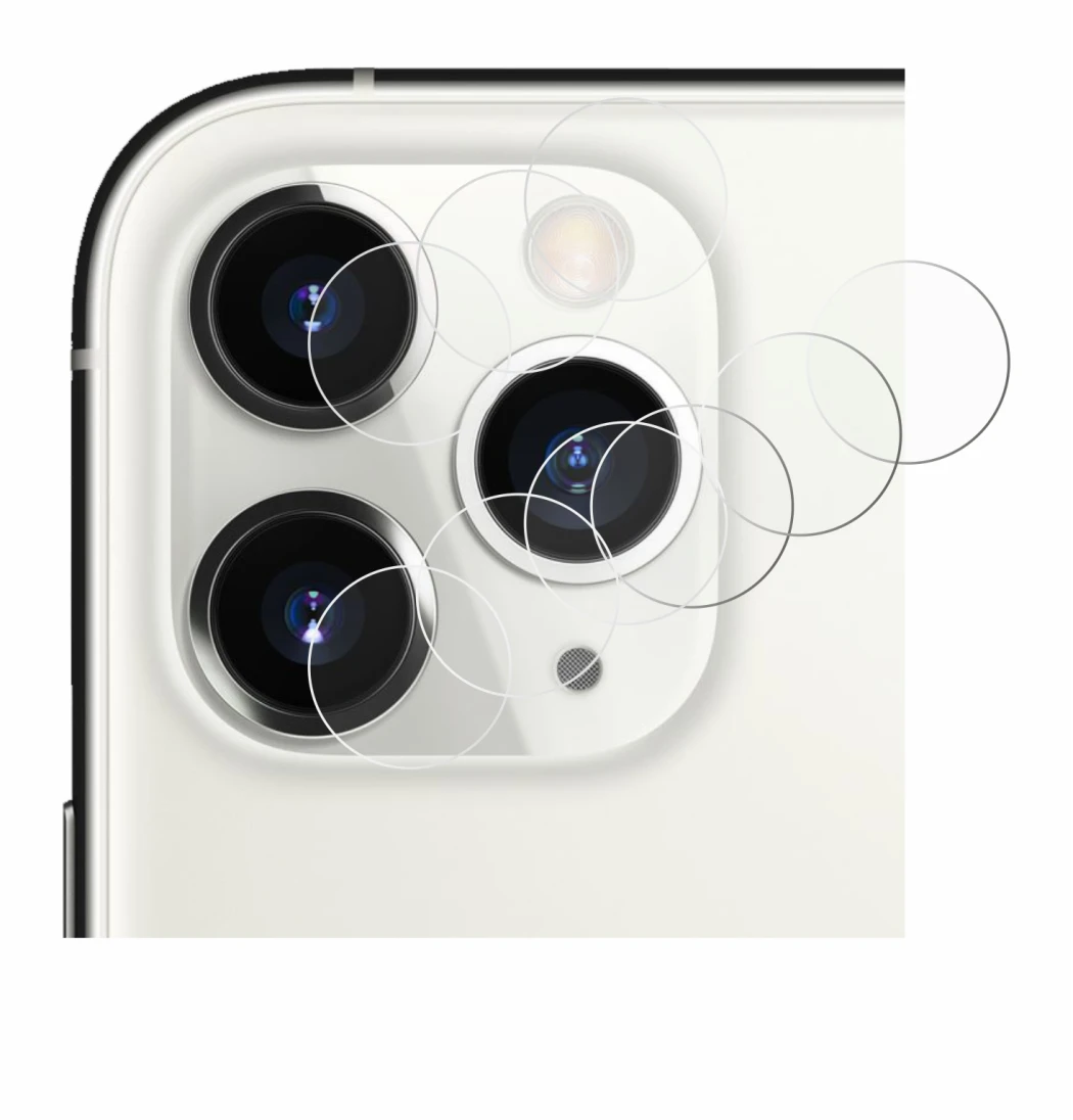 Immagine del dispositivo Apple iPhone 11 Pro (SOLO Fotocamera) con un'ampia varietà di protezioni per lo schermo.