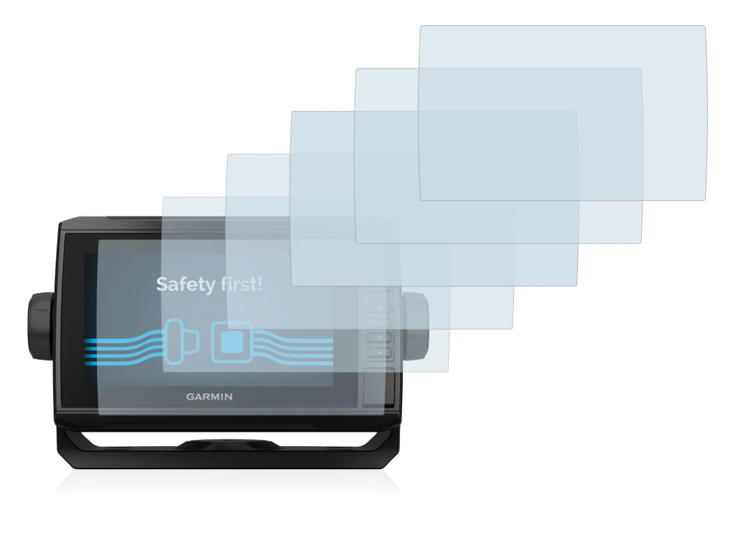 Immagine del dispositivo Garmin ECHOMAP UHD 72cv con un'ampia varietà di protezioni per lo schermo.