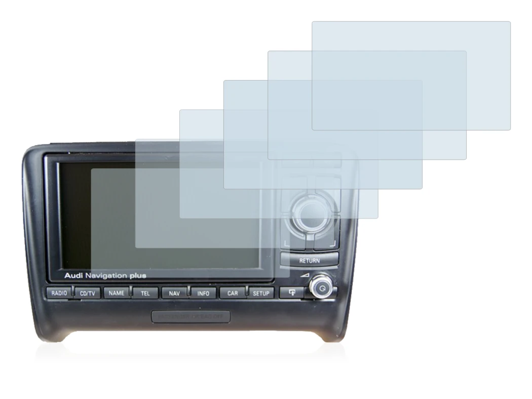 Immagine del dispositivo Audi TT 8J 2006-2014 RNS-E con un'ampia varietà di protezioni per lo schermo.