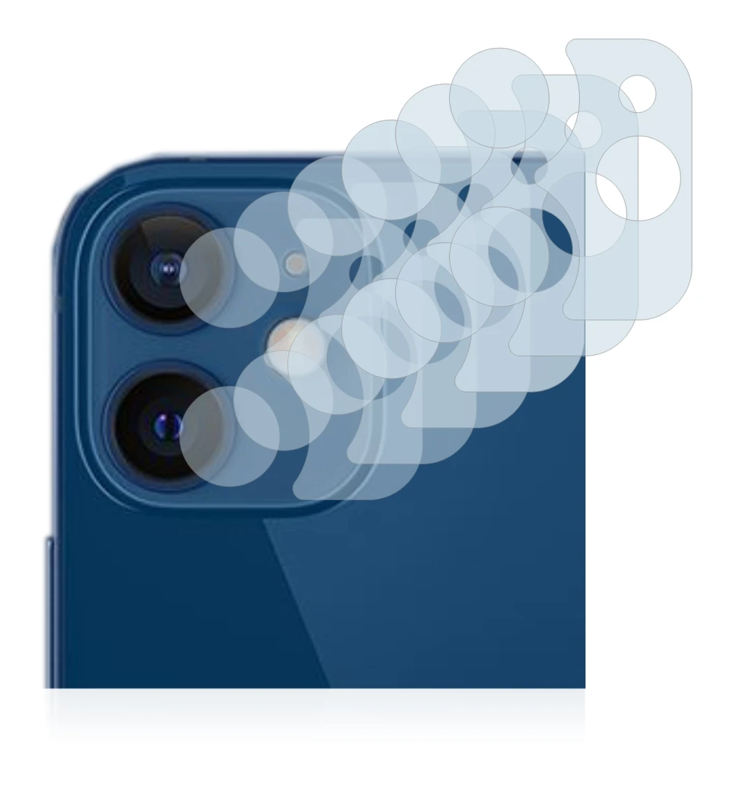 Immagine del dispositivo Apple iPhone 12 (SOLO Fotocamera) con un'ampia varietà di protezioni per lo schermo.