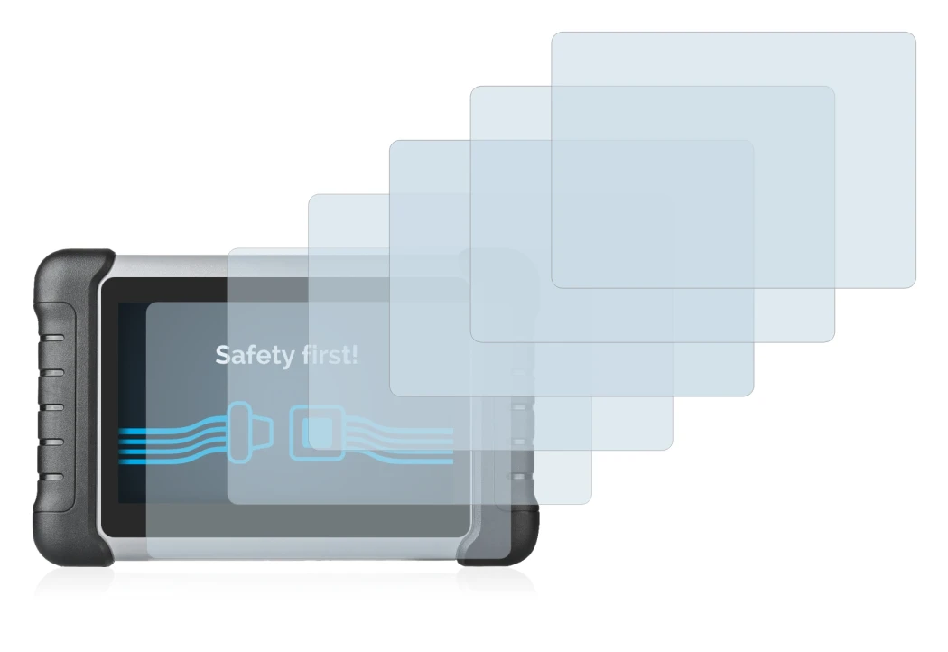 Immagine del dispositivo Autel MaxiCOM MK808 con un'ampia varietà di protezioni per lo schermo.