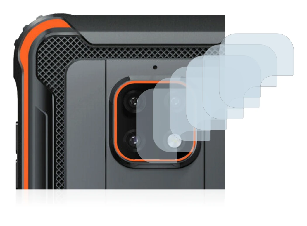 Immagine del dispositivo Blackview BV4900 Pro (SOLO Fotocamera) con un'ampia varietà di protezioni per lo schermo.