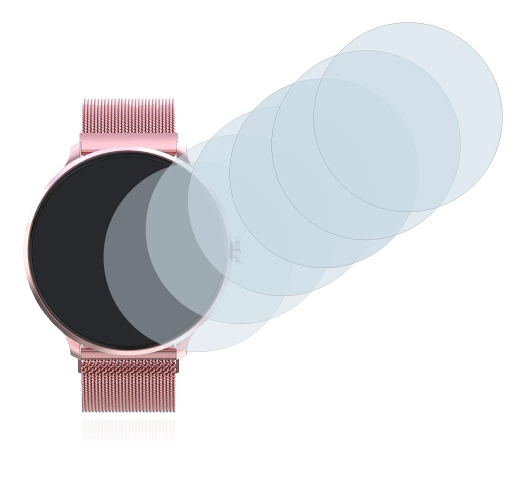 Immagine del dispositivo Bebinca Smartwatch con un'ampia varietà di protezioni per lo schermo.