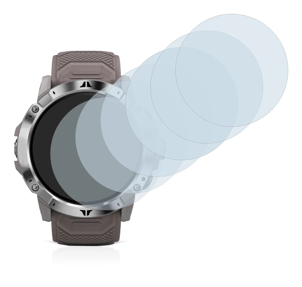 Immagine del dispositivo Coros Vertix 2 con un'ampia varietà di protezioni per lo schermo.