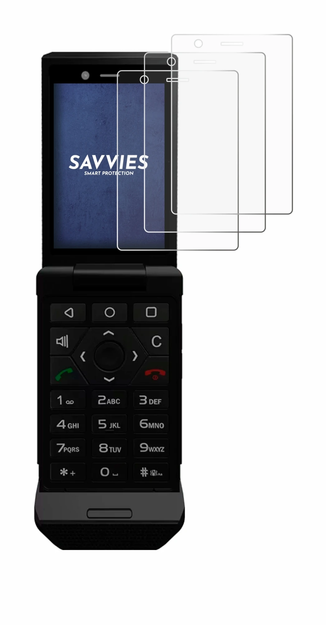 Immagine del dispositivo Caterpillar Cat S22 Flip con un'ampia varietà di protezioni per lo schermo.