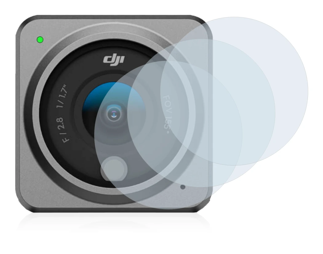 Immagine del dispositivo DJI Action 2 Lente (Cassa) con un'ampia varietà di protezioni per lo schermo.