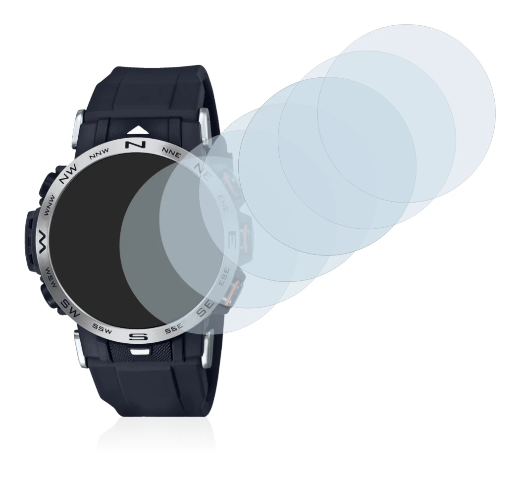 Immagine del dispositivo Casio Pro Trek PRW-30-1AER con un'ampia varietà di protezioni per lo schermo.