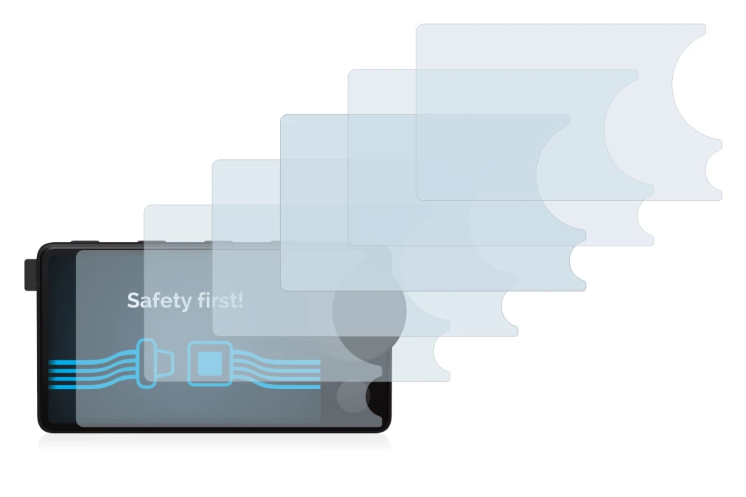 Immagine del dispositivo Spotify Car Thing con un'ampia varietà di protezioni per lo schermo.