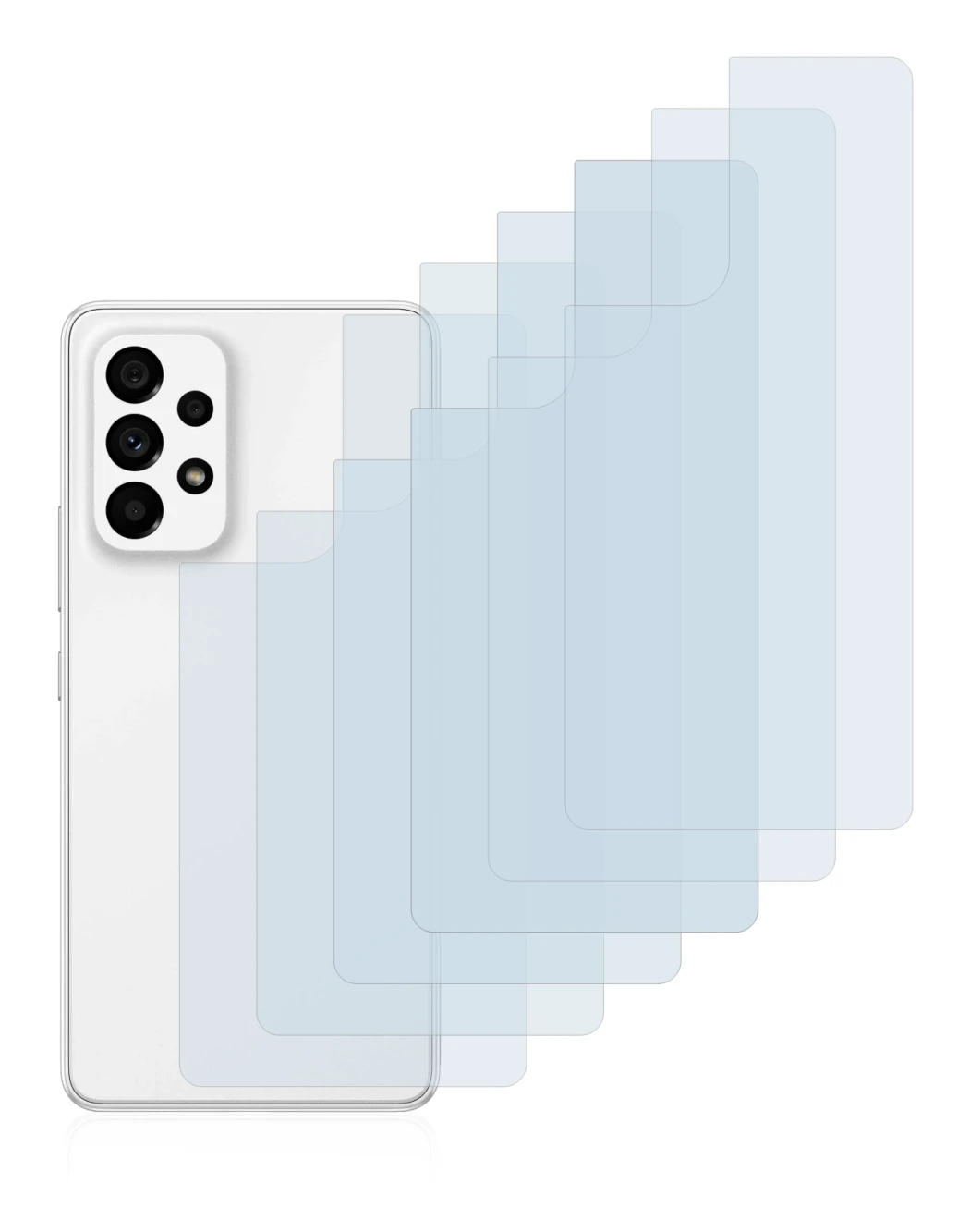Immagine del dispositivo Samsung Galaxy A53 5G (Posteriore) con un'ampia varietà di protezioni per lo schermo.
