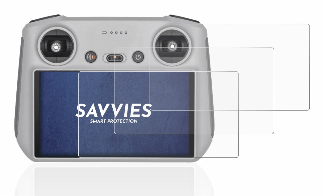 Immagine del dispositivo DJI RC Controller con un'ampia varietà di protezioni per lo schermo.