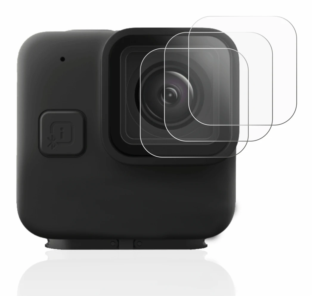 Immagine del dispositivo GoPro Hero 11 mini Lente (Cassa) con un'ampia varietà di protezioni per lo schermo.