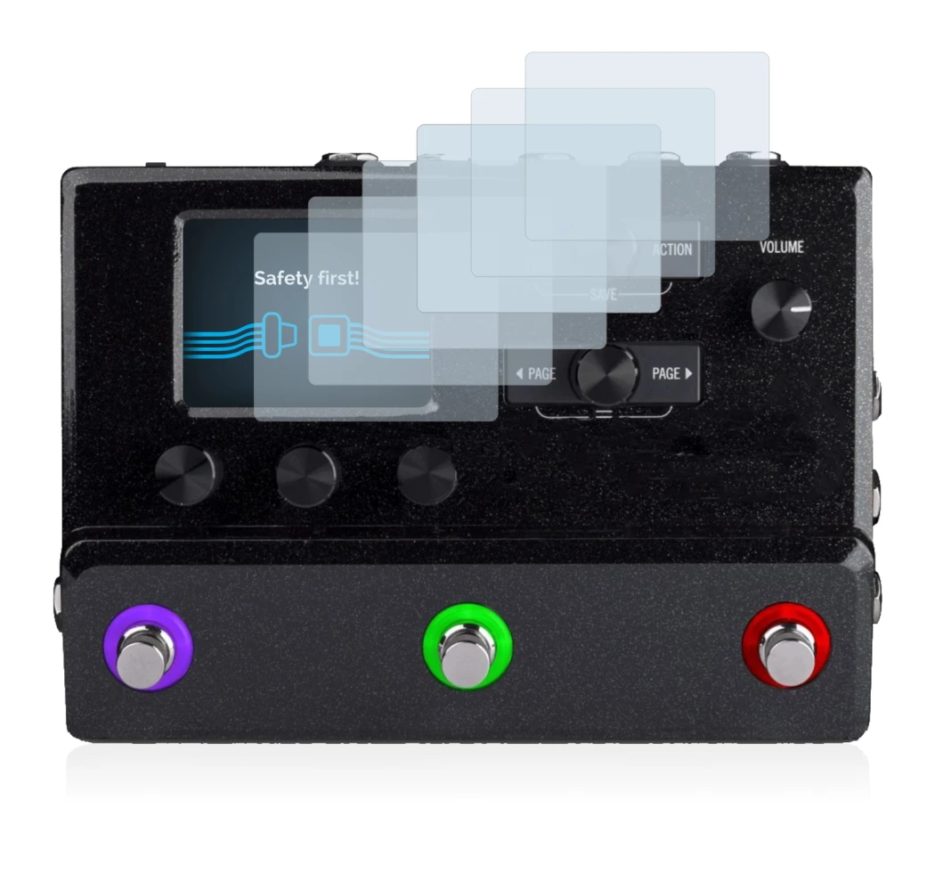Immagine del dispositivo Line 6 hx stomp con un'ampia varietà di protezioni per lo schermo.