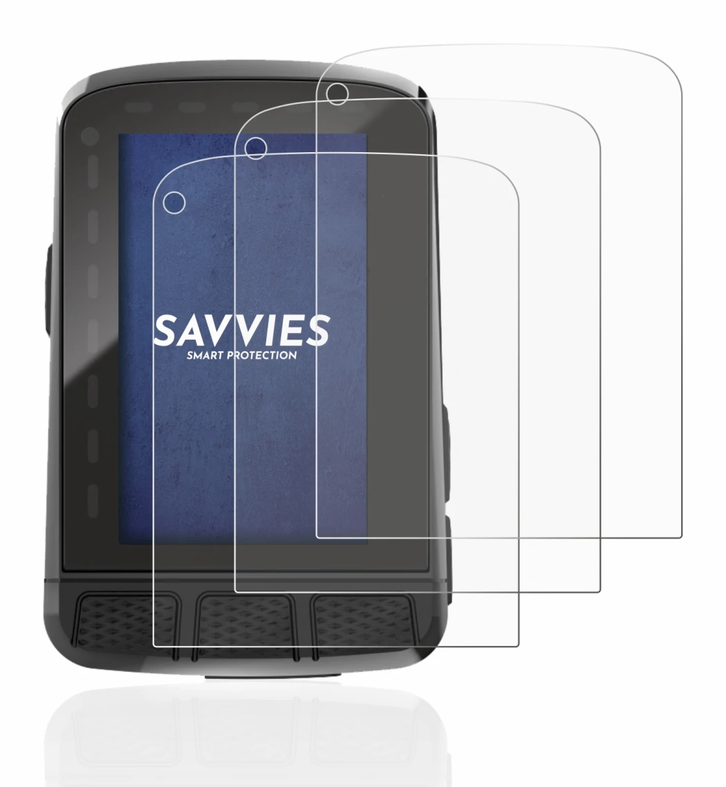 Immagine del dispositivo Wahoo Elemnt Roam 2 con un'ampia varietà di protezioni per lo schermo.
