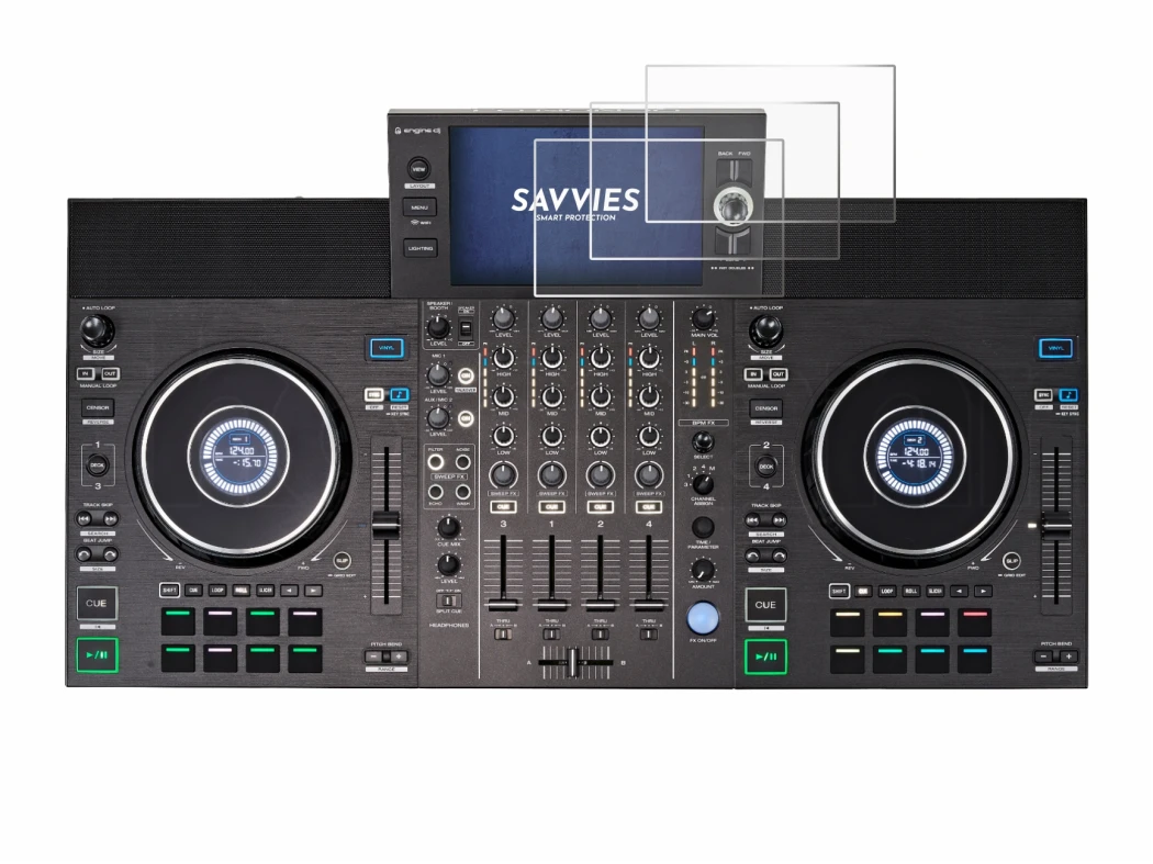 Immagine del dispositivo Denon DJ SC LIVE 4 con un'ampia varietà di protezioni per lo schermo.