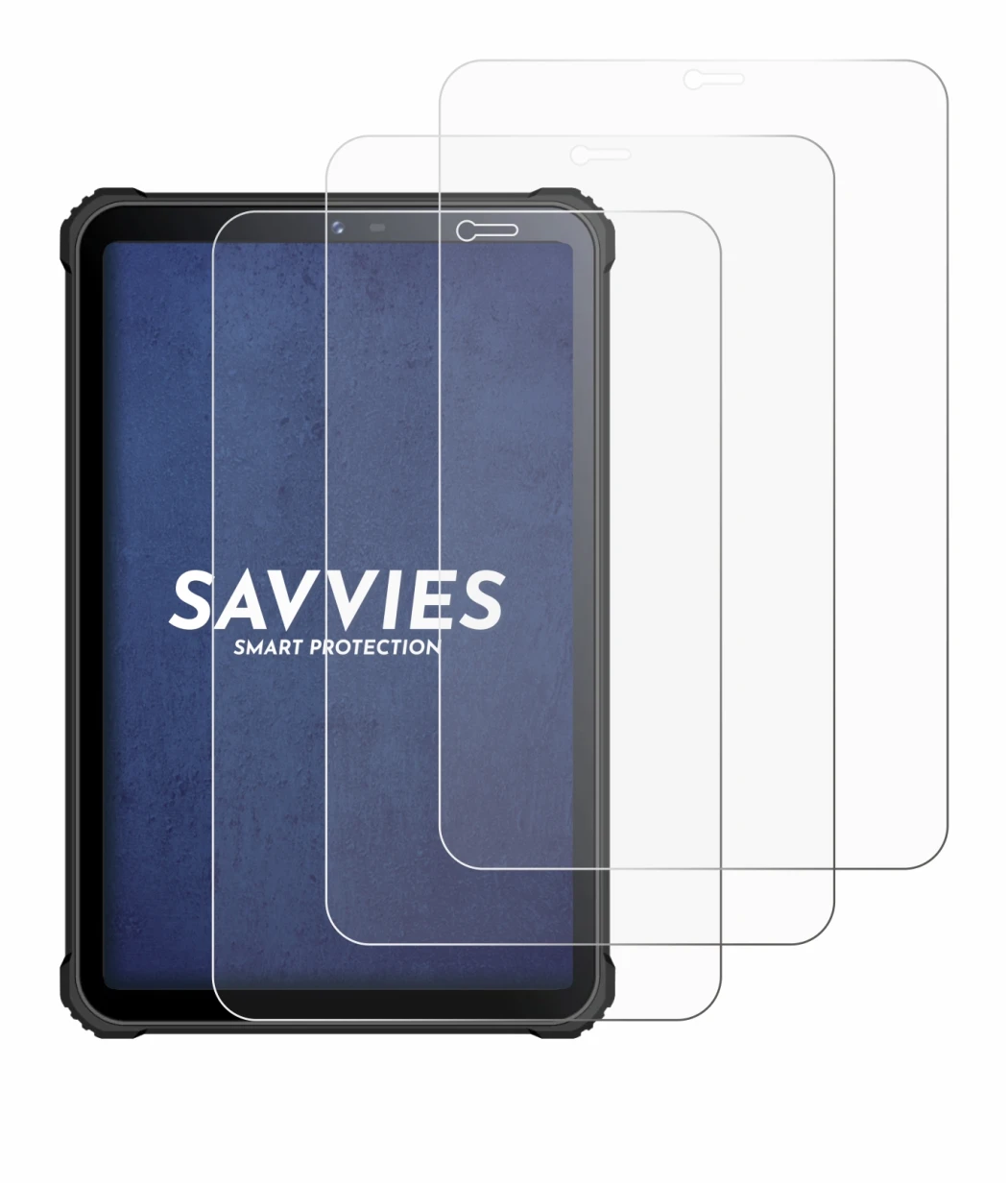 Immagine del dispositivo Oukitel RT3 con un'ampia varietà di protezioni per lo schermo.