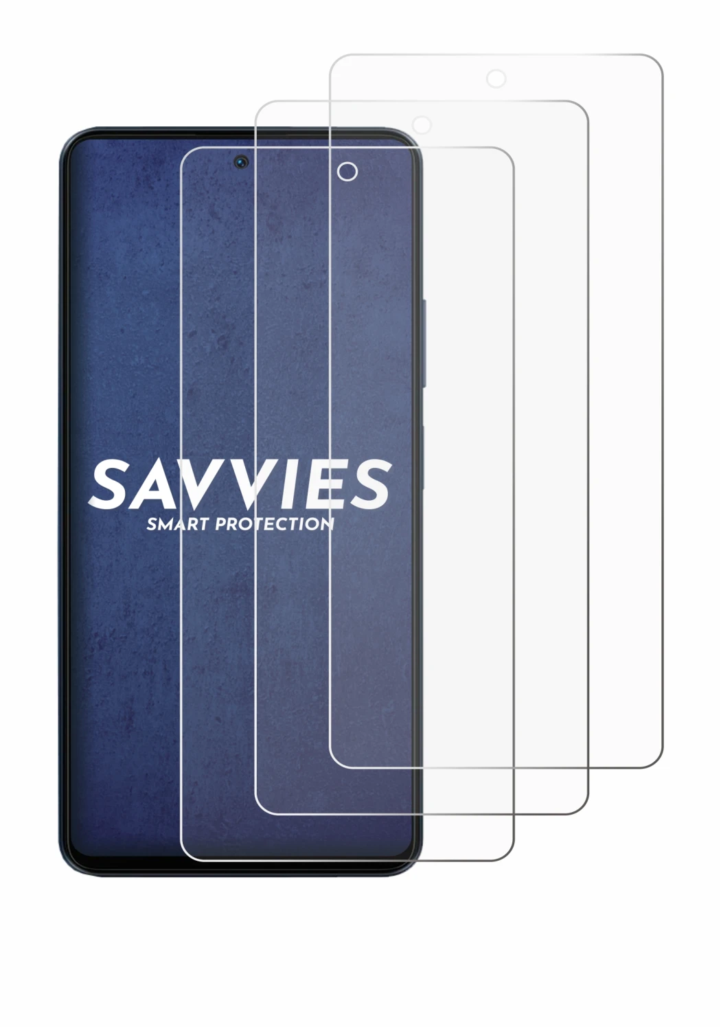 Immagine del dispositivo Blackview Shark 8 con un'ampia varietà di protezioni per lo schermo.