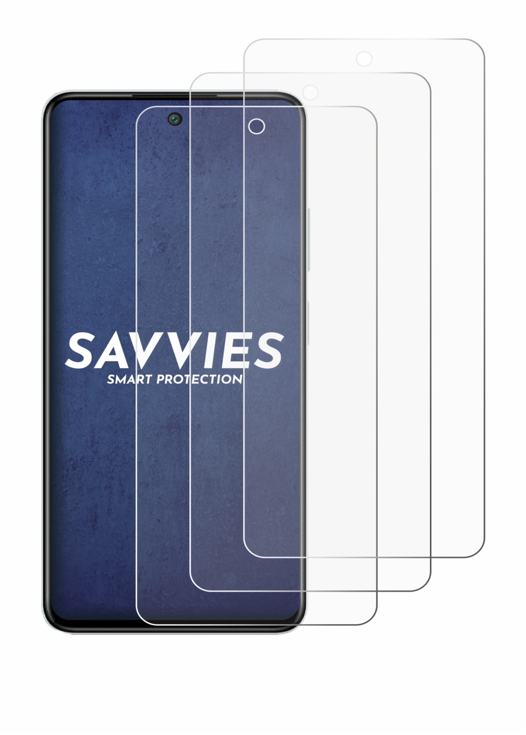 Immagine del dispositivo Infinix Smart 8 con un'ampia varietà di protezioni per lo schermo.