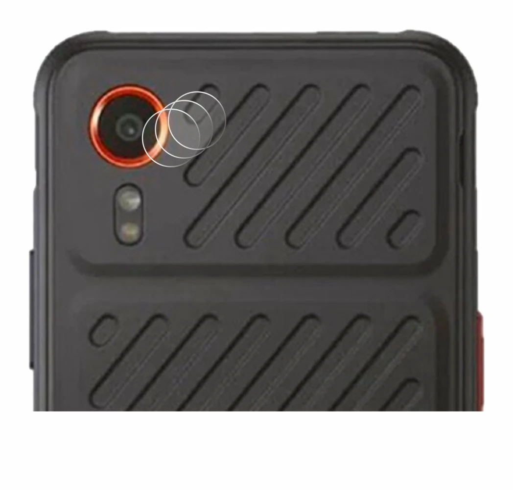 Immagine del dispositivo Samsung Galaxy XCover 7 (SOLO Fotocamera) con un'ampia varietà di protezioni per lo schermo.