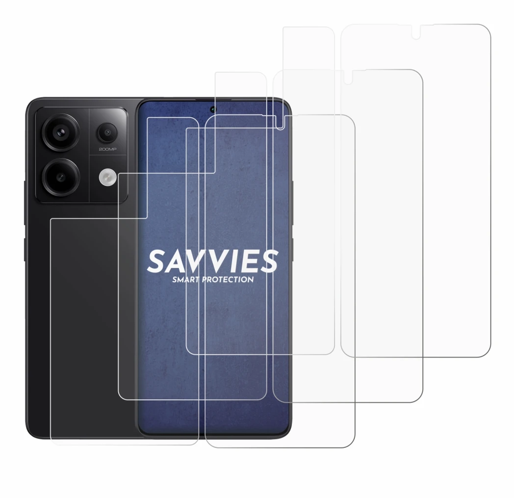 Immagine del dispositivo Xiaomi Redmi Note 13 Pro 5G (Fronte+Retro) con un'ampia varietà di protezioni per lo schermo.