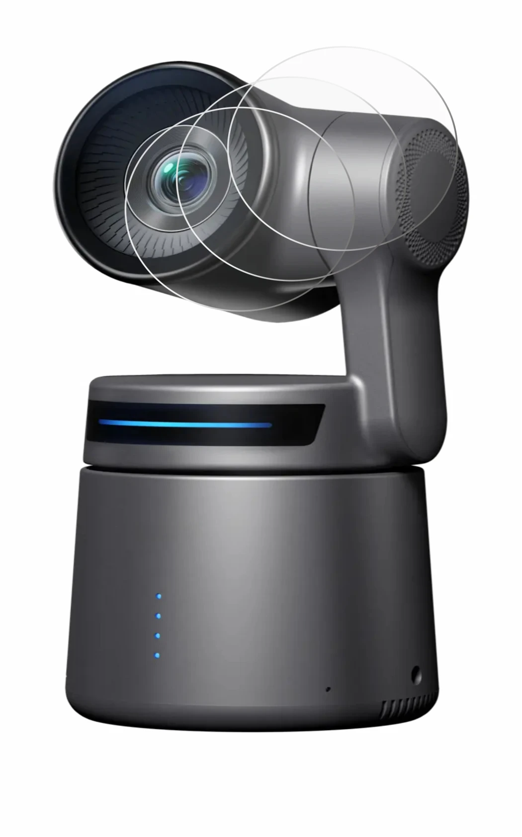 Immagine del dispositivo OBSBOT Tail Air con un'ampia varietà di protezioni per lo schermo.