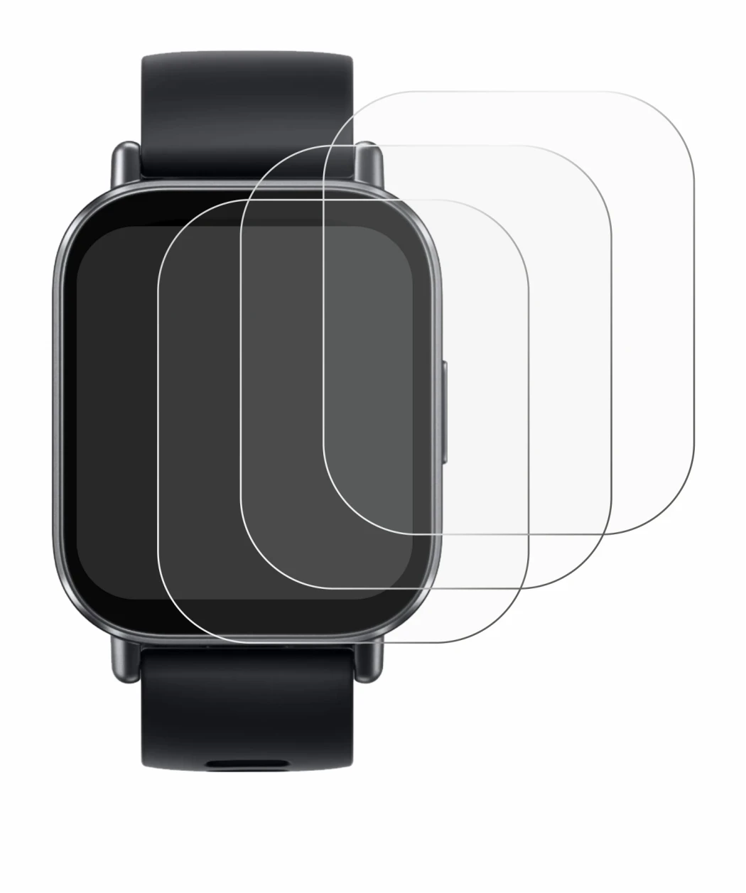 Immagine del dispositivo Xiaomi Redmi Watch 5 Active con un'ampia varietà di protezioni per lo schermo.