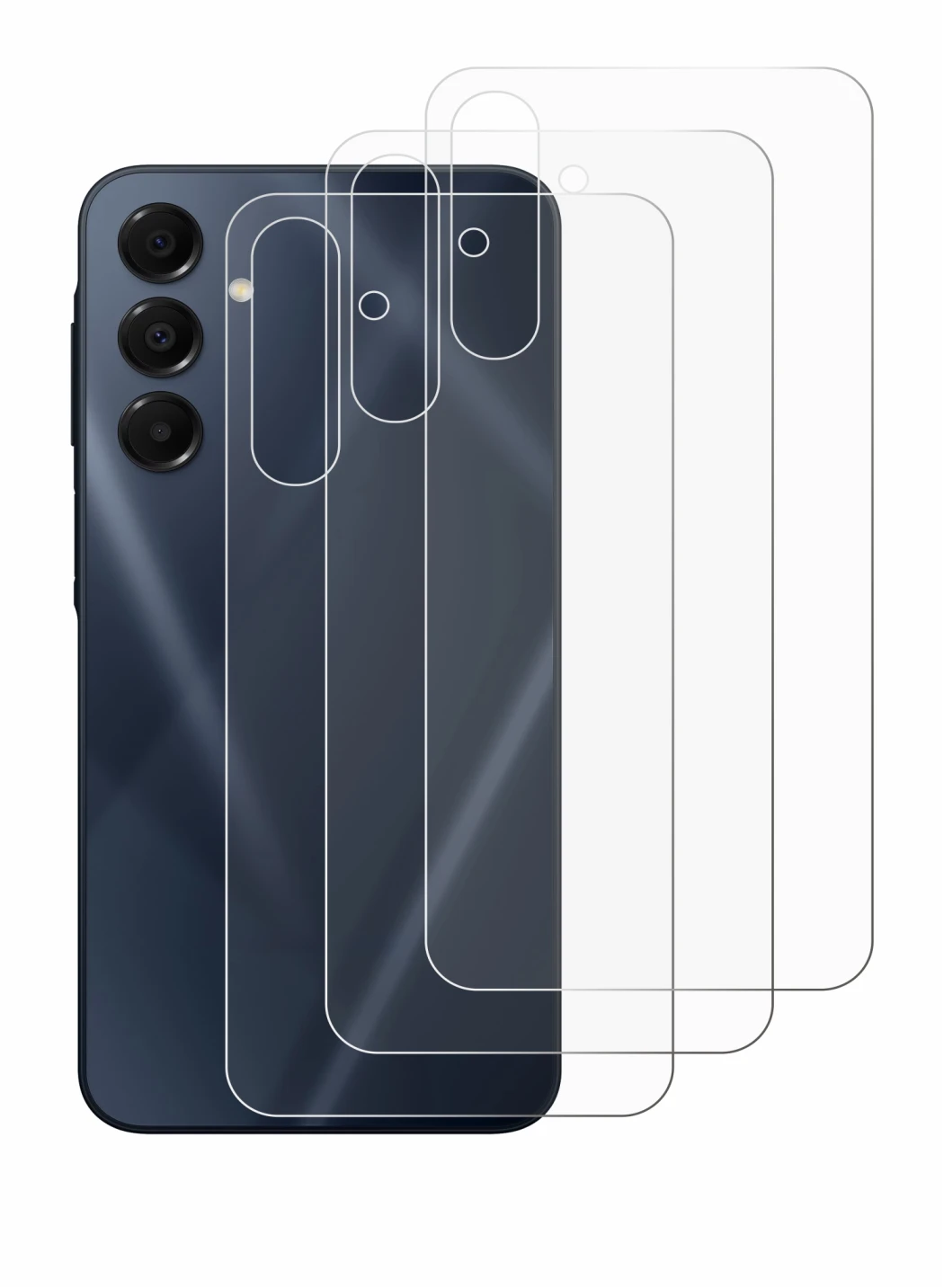 Immagine del dispositivo Samsung Galaxy A16 5G (Posteriore) con un'ampia varietà di protezioni per lo schermo.