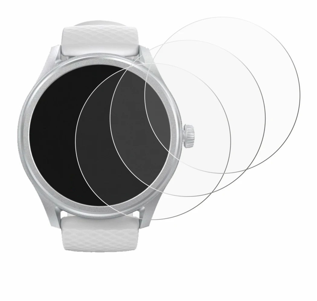 Immagine del dispositivo Hama Smartwatch 5010 con un'ampia varietà di protezioni per lo schermo.