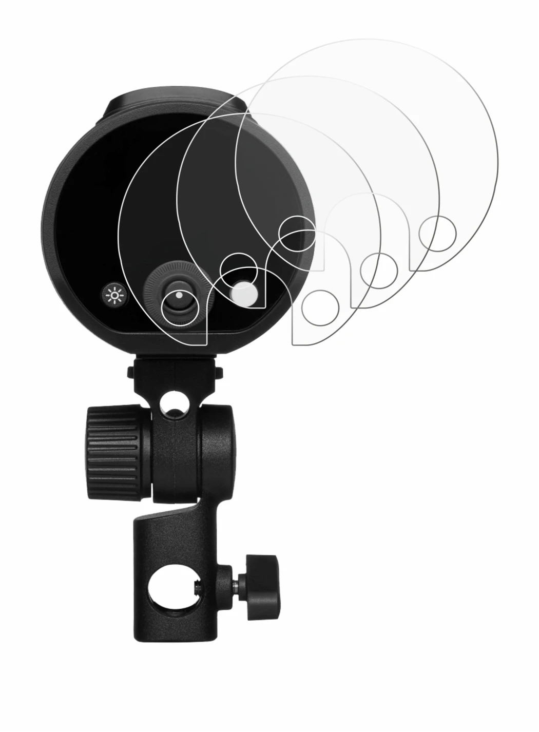 Immagine del dispositivo Profoto A2 con un'ampia varietà di protezioni per lo schermo.