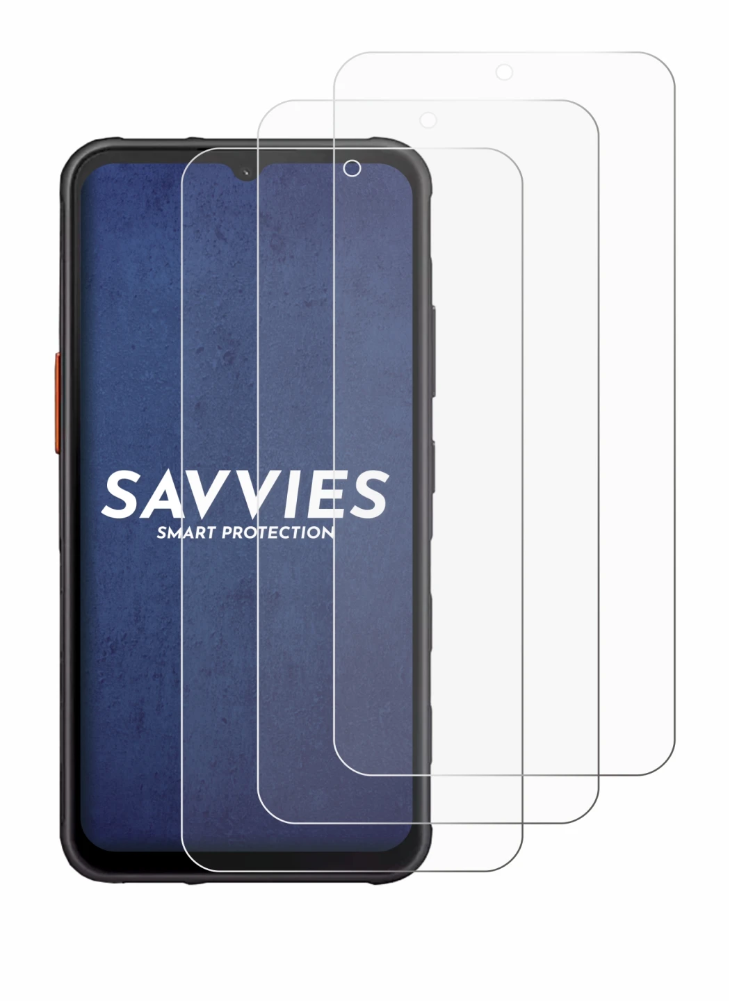 Immagine del dispositivo Samsung Galaxy XCover 7 Enterprise Edition con un'ampia varietà di protezioni per lo schermo.