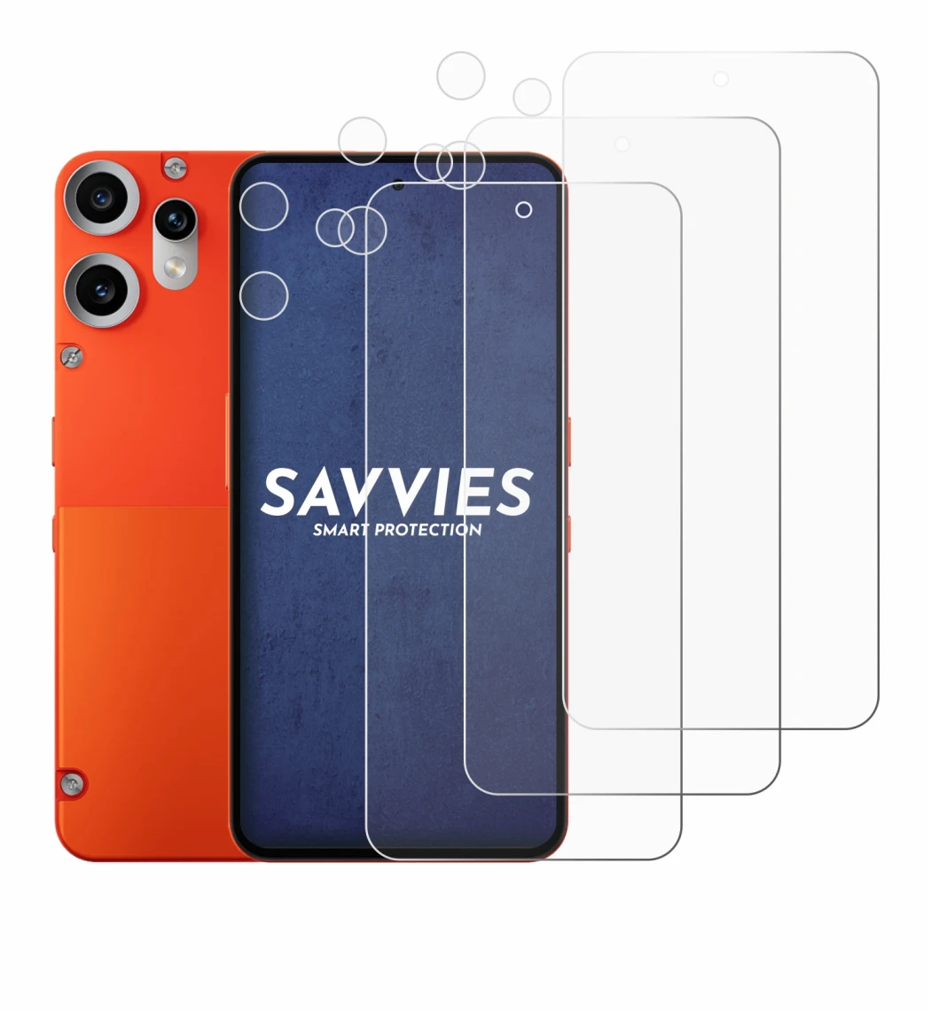Immagine del dispositivo Nothing CMF Phone 2 Pro (Fronte+Fotocamera) con un'ampia varietà di protezioni per lo schermo.