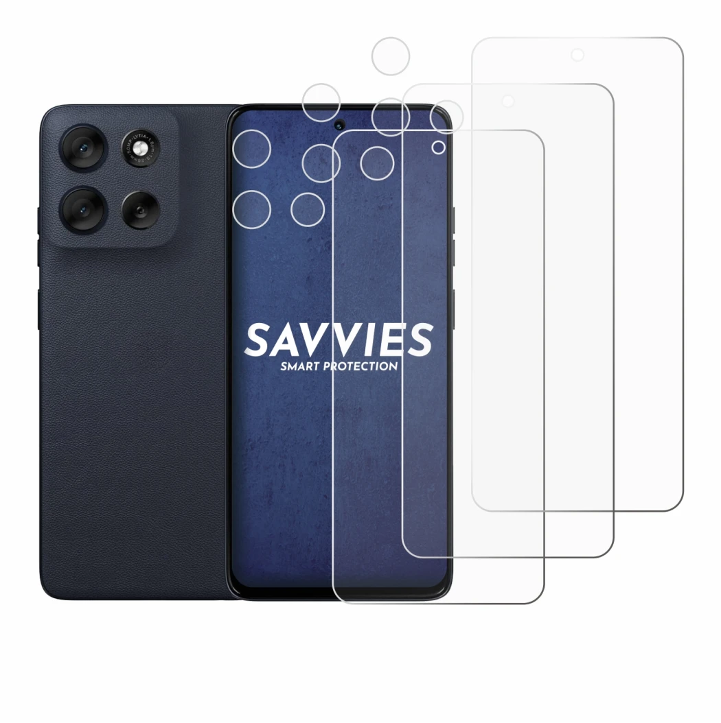 Immagine del dispositivo Motorola Moto G56 (Fronte+Fotocamera) con un'ampia varietà di protezioni per lo schermo.