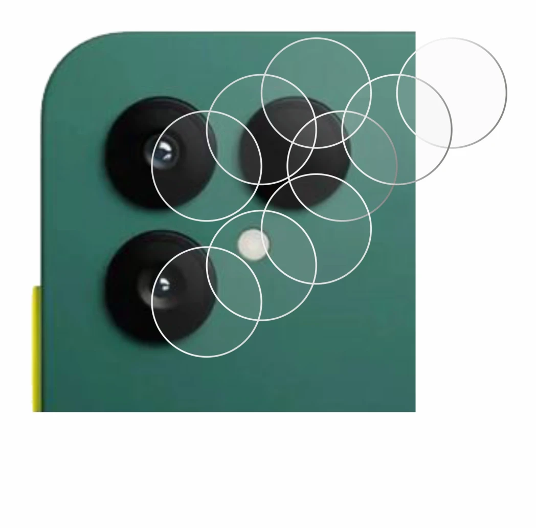 Immagine del dispositivo Fairphone 6 (SOLO Camera) con un'ampia varietà di protezioni per lo schermo.