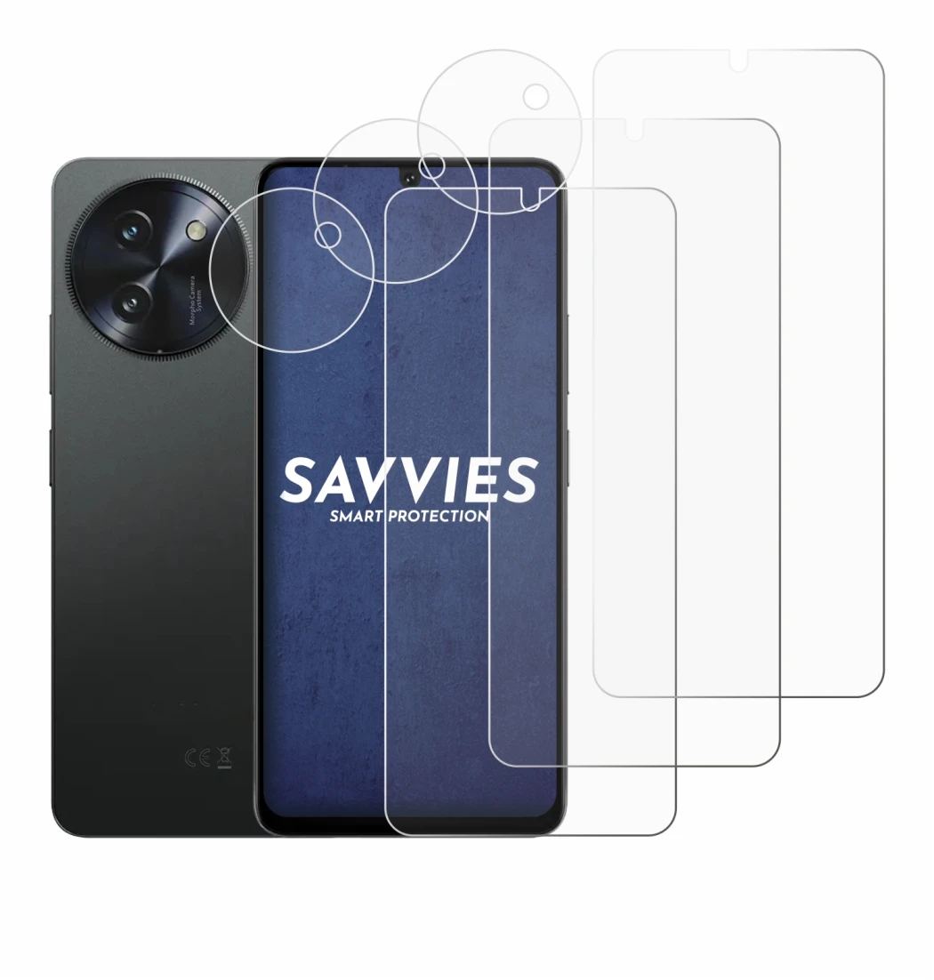 Immagine del dispositivo Doogee Note 59 Pro Plus (Fronte+Fotocamera) con un'ampia varietà di protezioni per lo schermo.