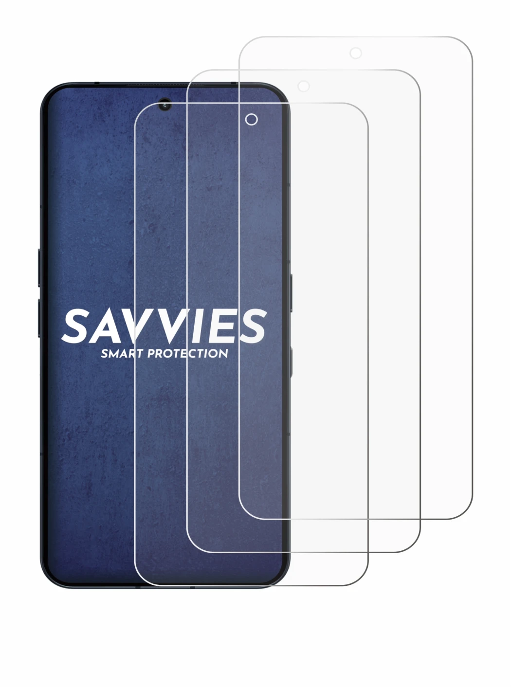 Immagine del dispositivo Nothing Phone (3) con un'ampia varietà di protezioni per lo schermo.