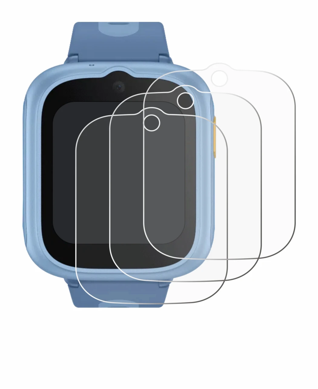 Immagine del dispositivo TCL Movetime MT48 con un'ampia varietà di protezioni per lo schermo.