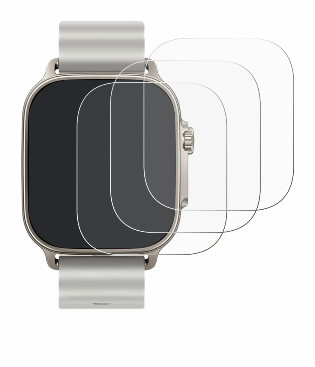 Immagine del dispositivo realme Watch 5 con un'ampia varietà di protezioni per lo schermo.
