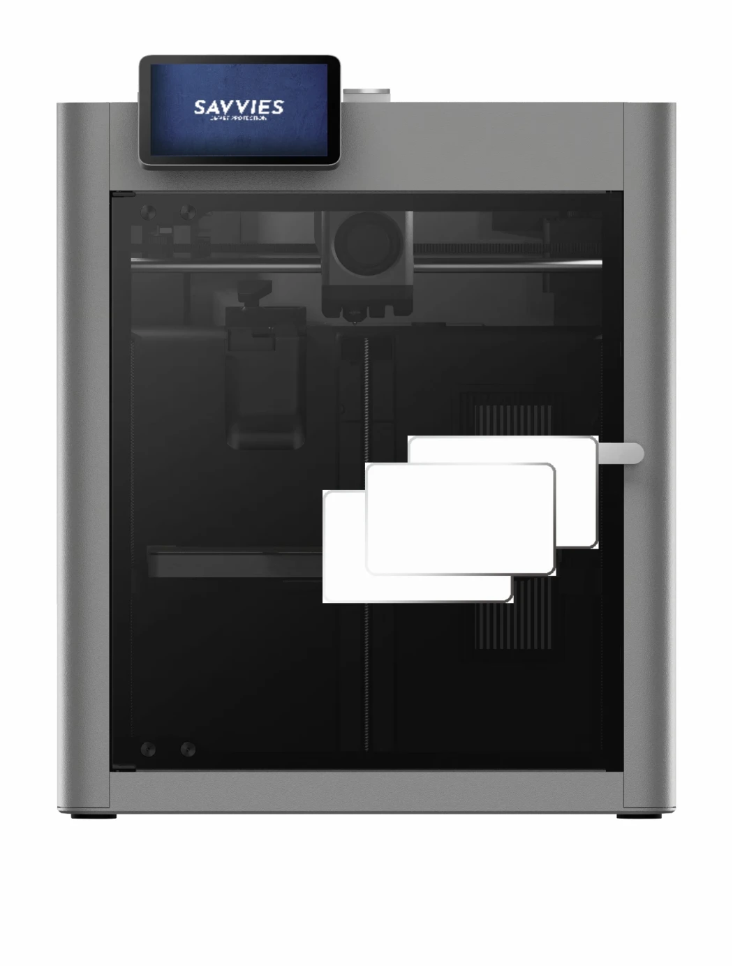 Immagine del dispositivo Bambu Lab P2S 3D Printer con un'ampia varietà di protezioni per lo schermo.
