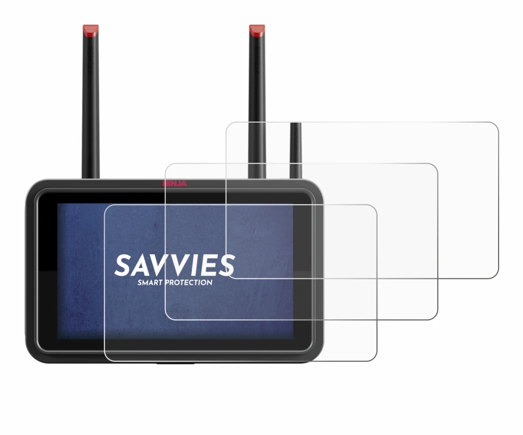 Immagine del dispositivo Atomos Ninja TX con un'ampia varietà di protezioni per lo schermo.