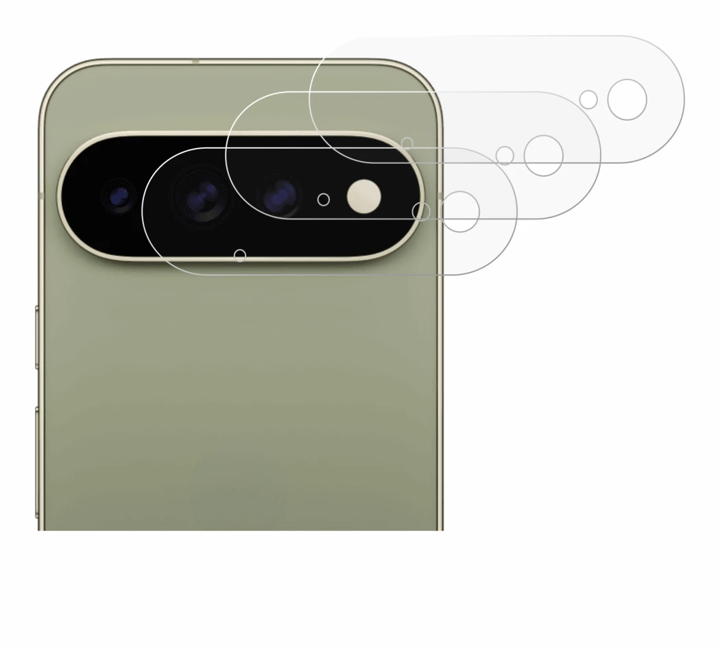 Immagine del dispositivo Google Pixel 11 Pro XL (SOLO Fotocamera) con un'ampia varietà di protezioni per lo schermo.