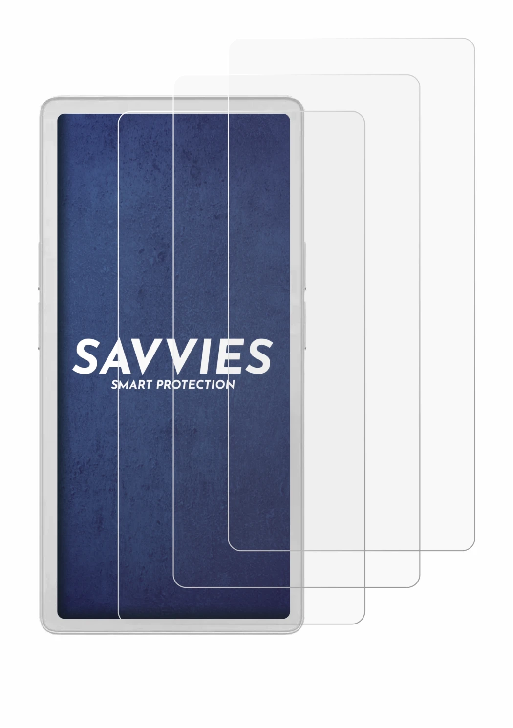 Immagine del dispositivo PocketBook Q con un'ampia varietà di protezioni per lo schermo.