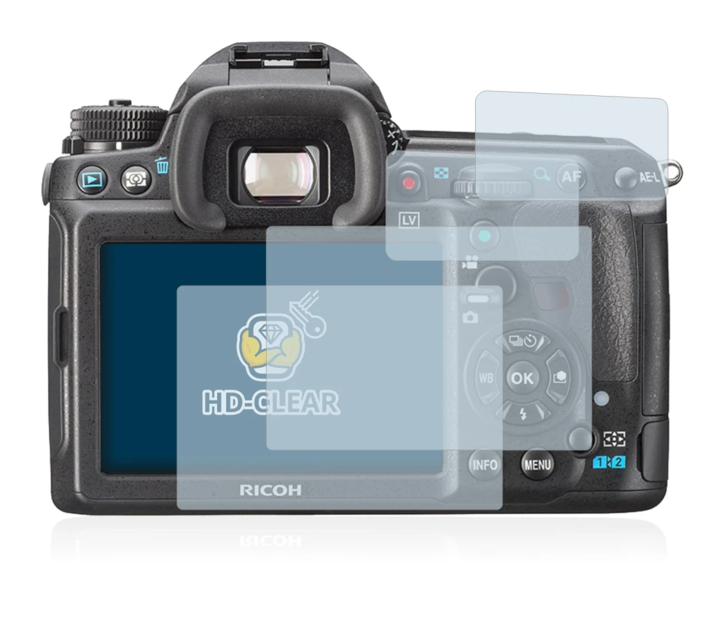 Immagine del dispositivo Pentax K3, K-3 con un'ampia varietà di protezioni per lo schermo.